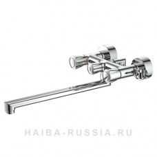 HB20866 смеситель для ванны длинный излив переключатель в корпусе  (хром)